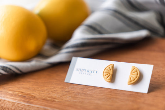 Half Slice Lemon Studs