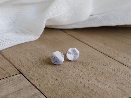 Circle Marble Studs