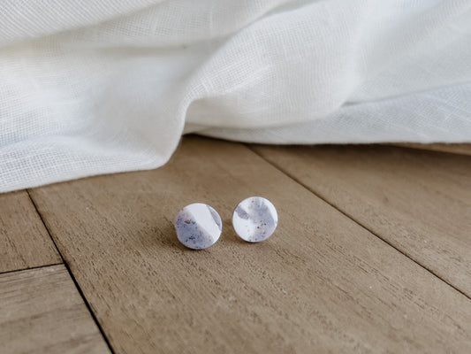 Circle Marble Studs