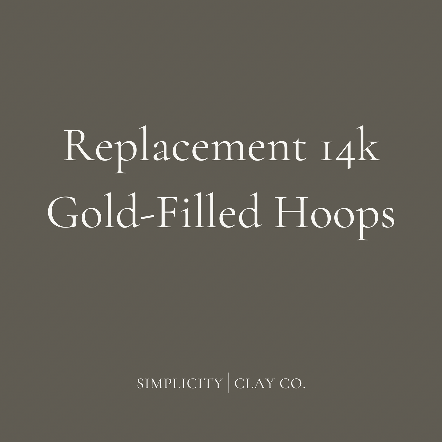 Replacement 14k Gold-Filled Hoops